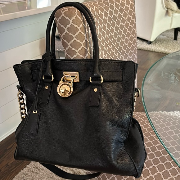 Michael Kors Black Hamilton Bag - Picture 1 of 7